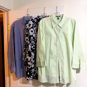 Ralph Lauren Woman button-up blouse bundle (3)